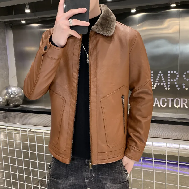 PIERRE CARDIN Leather Jacket Men's-22