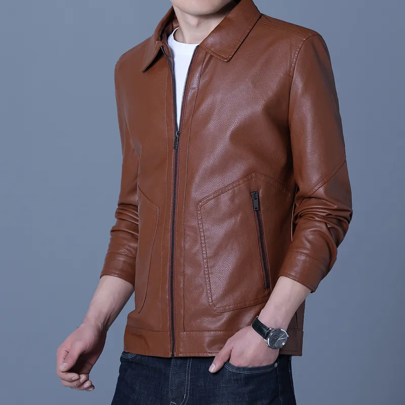 PIERRE CARDIN Leather Jacket Men's-10