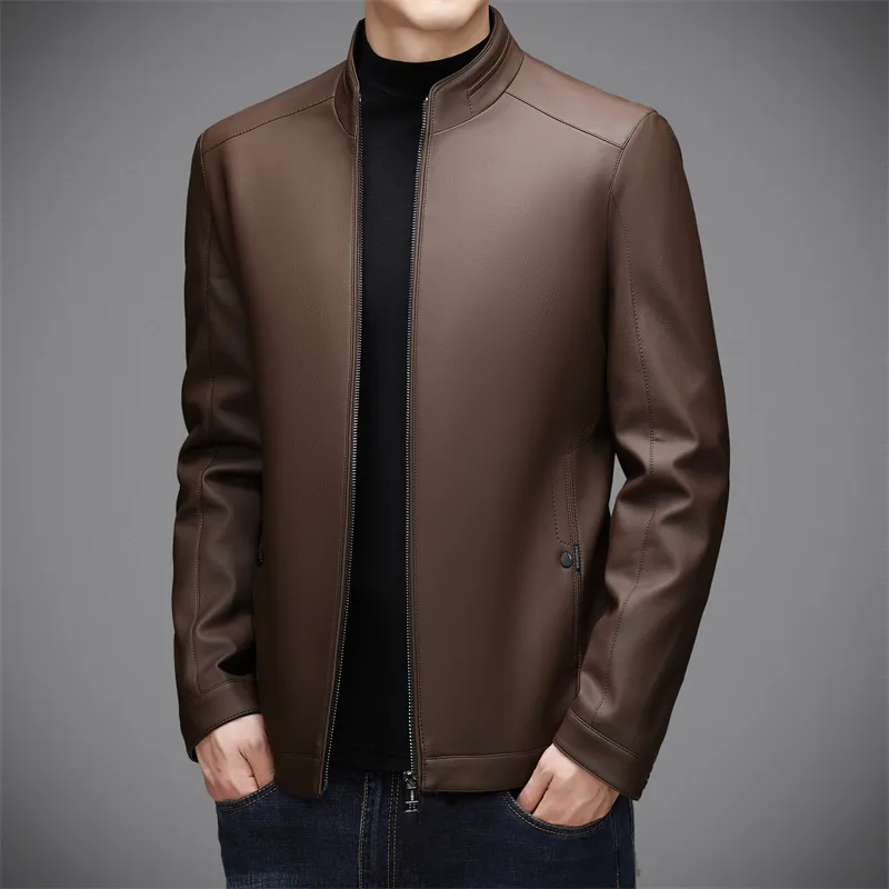 PIERRE CARDIN Leather Jacket Men's-7