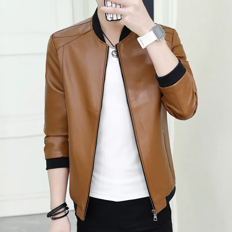 PIERRE CARDIN Leather Jacket Men's-25