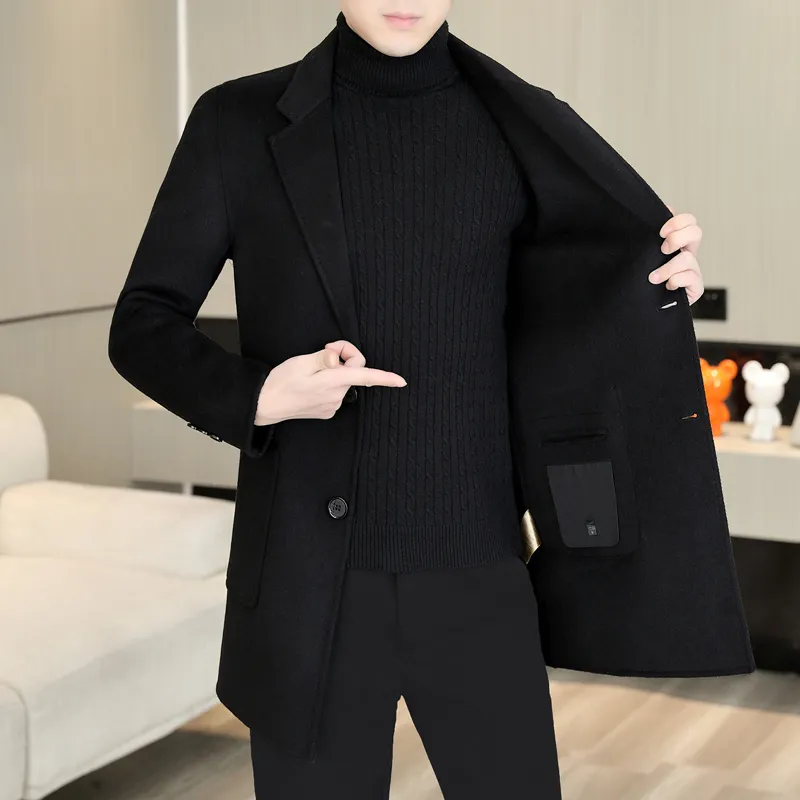 PIERRE CARDIN Woolen Coat Men's-1