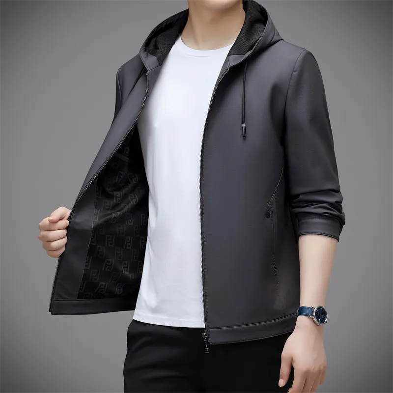 PIERRE CARDIN Leather Jacket Men's-7