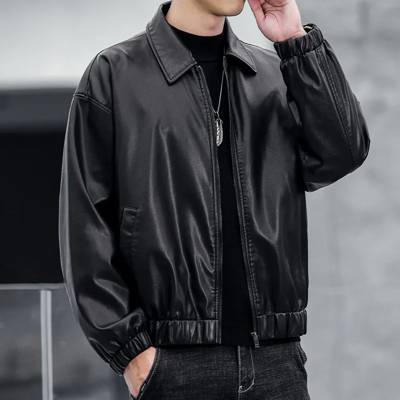 PIERRE CARDIN Leather Jacket Unisex-4