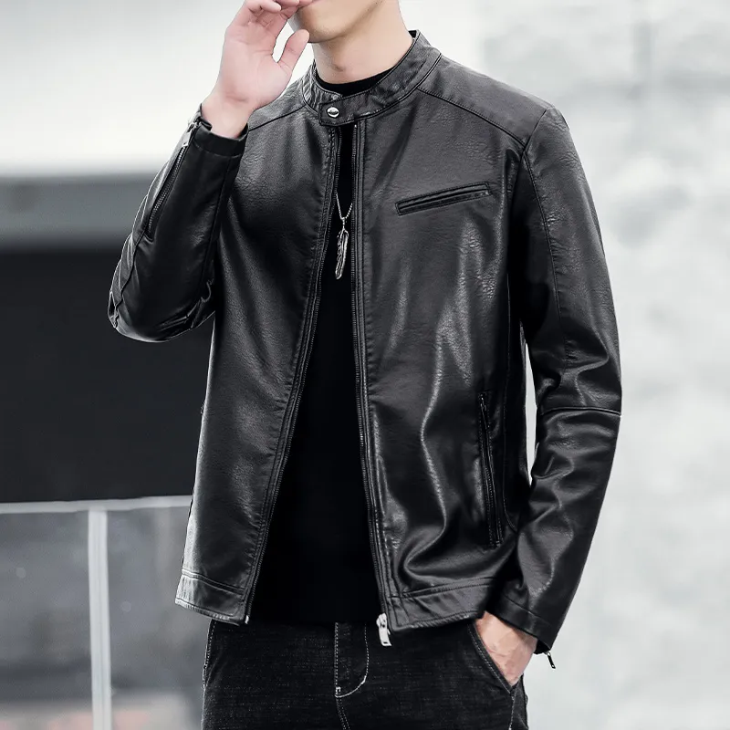 PIERRE CARDIN Leather Jacket Men's-6