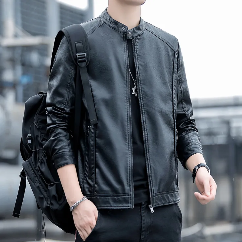 PIERRE CARDIN Leather Jacket Unisex-1