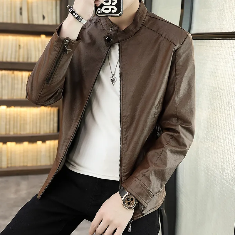 PIERRE CARDIN Leather Jacket Men's-15