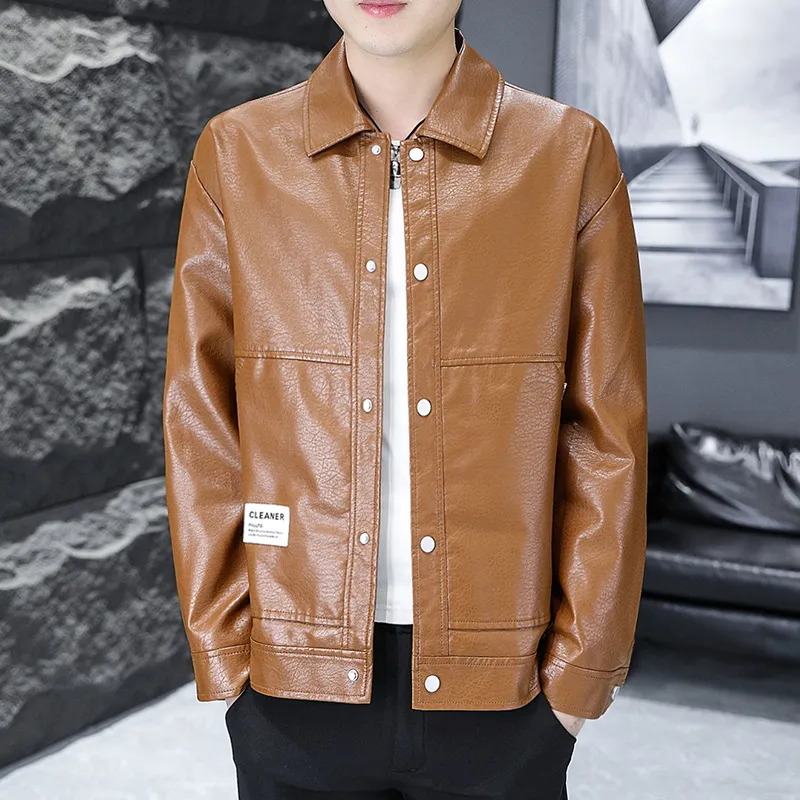 PIERRE CARDIN Leather Jacket Men's-7