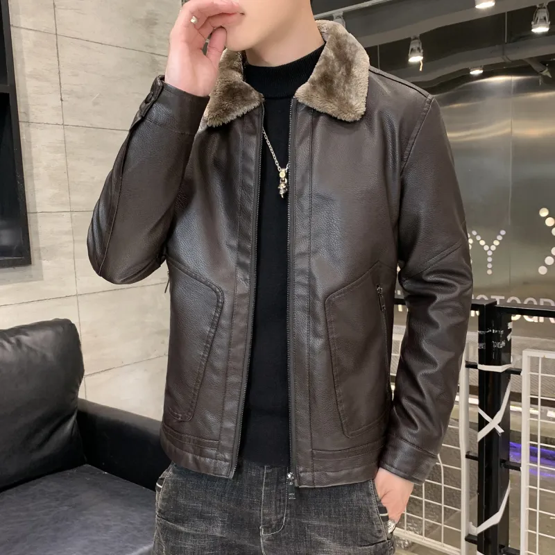 PIERRE CARDIN Leather Jacket Men's-18