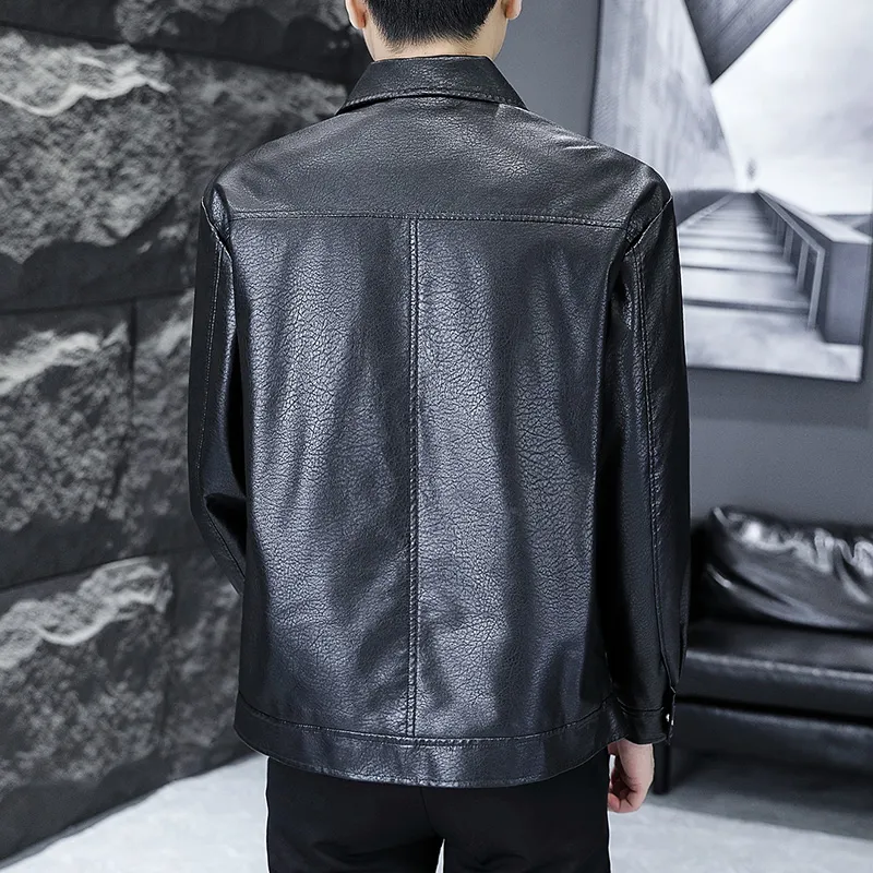 PIERRE CARDIN Leather Jacket Men's-11