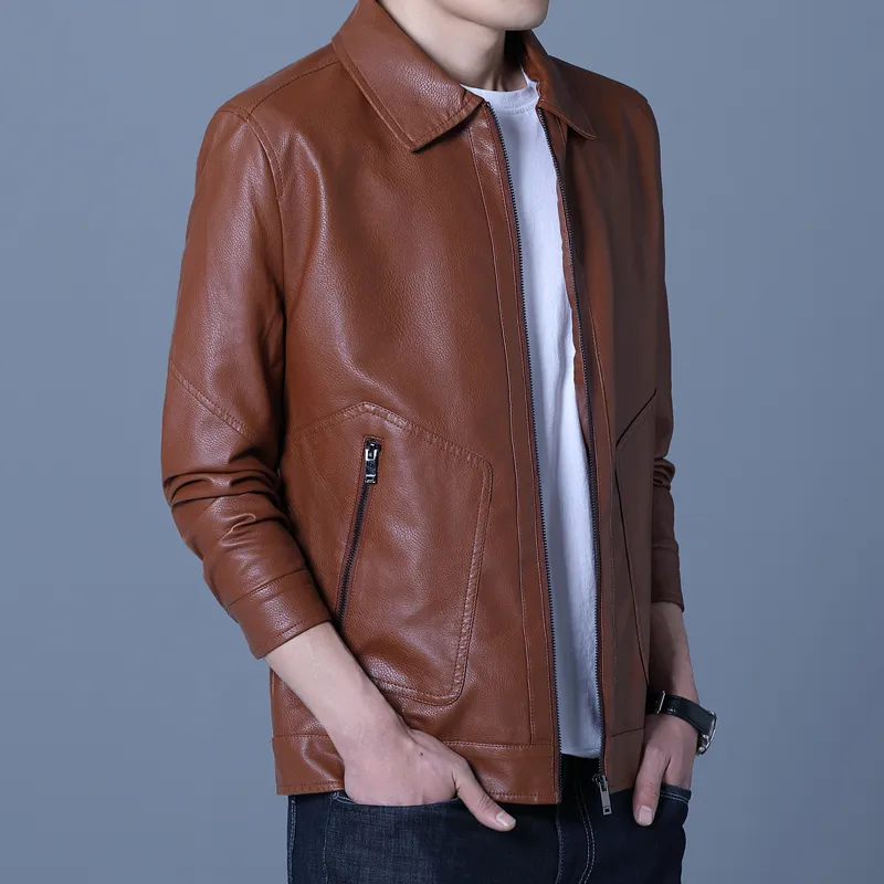 PIERRE CARDIN Leather Jacket Men's-11