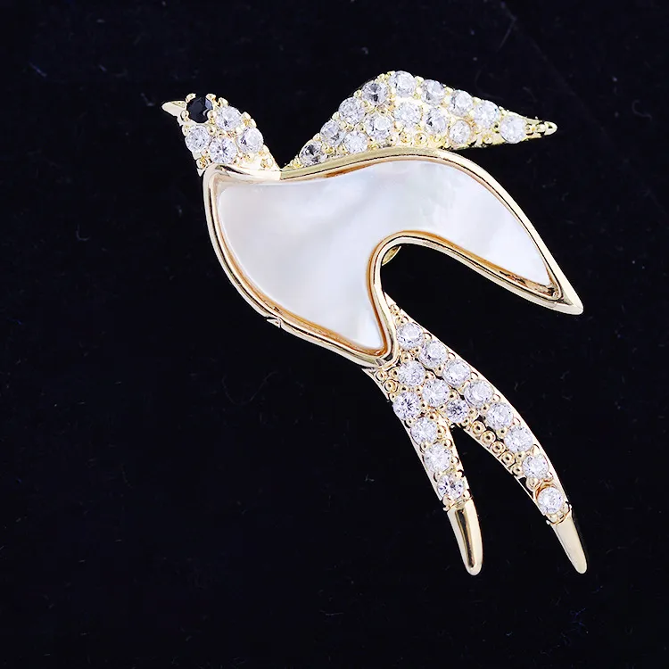 Lockstarfy Copper Mother Of Pearl Brooches Women's-2