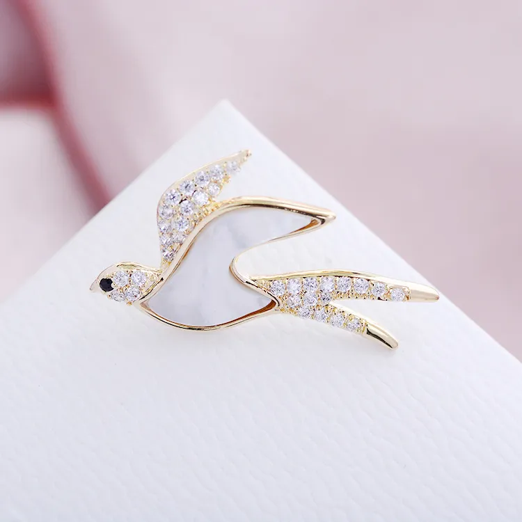 Lockstarfy Copper Mother Of Pearl Brooches Women's-4