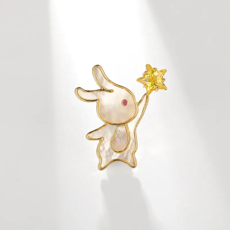 Lockstarfy Mother Of Pearl Brooches Women's-3
