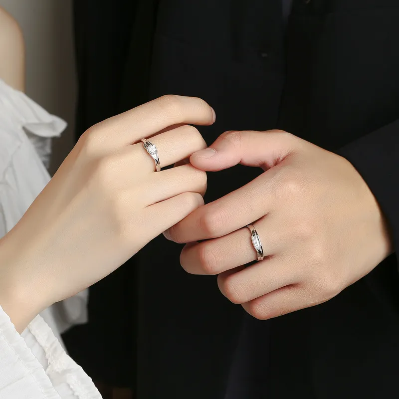Lockstarfy Moissanite Rings Unisex-1