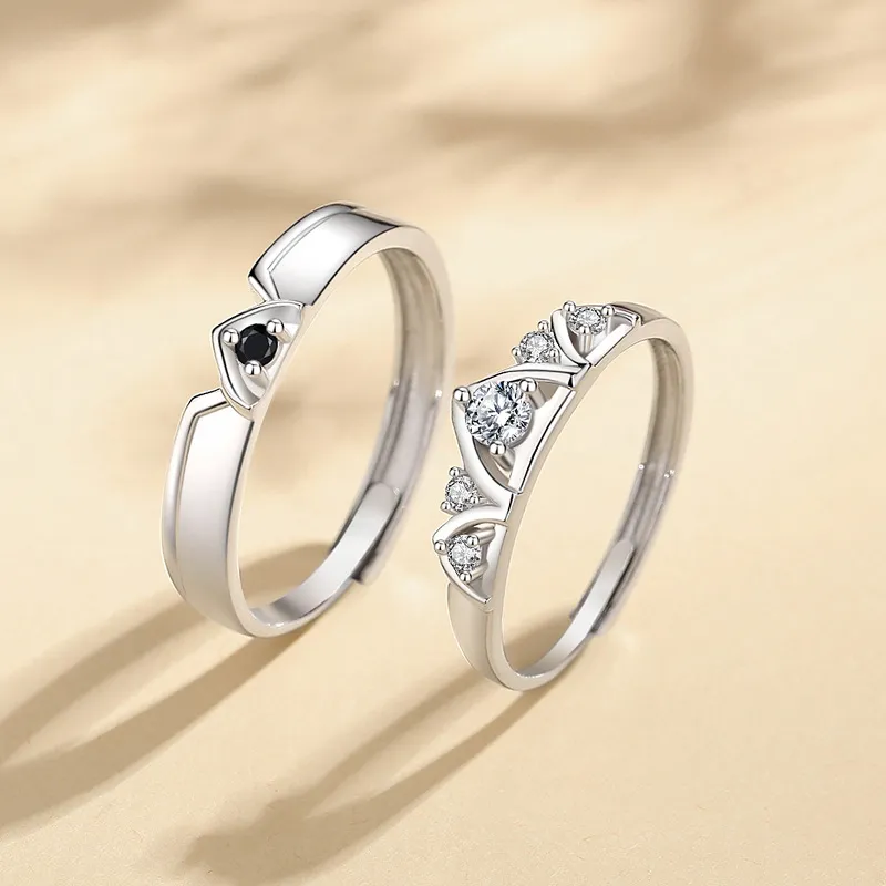 Lockstarfy Cubic Zirconia Rings Unisex-2