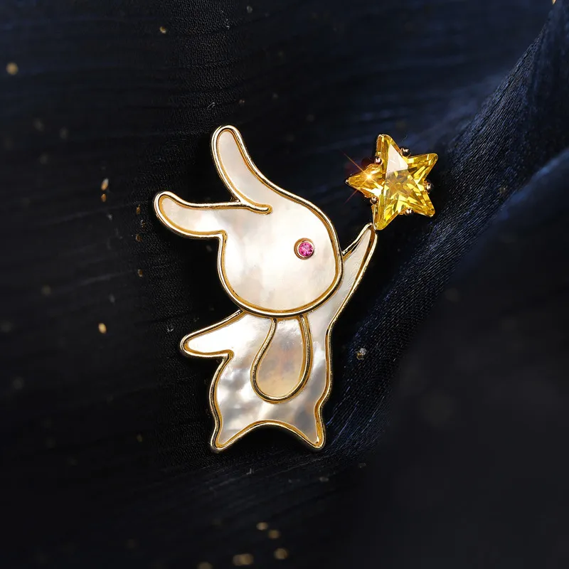Lockstarfy Mother Of Pearl Brooches Women's-2