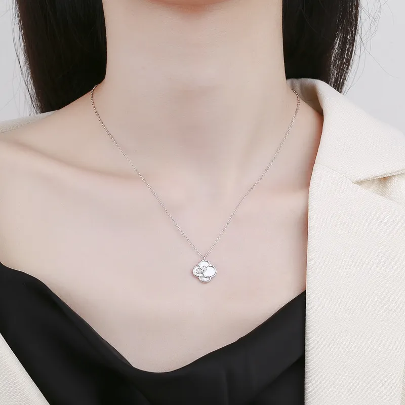 Lockstarfy Mother Of Pearl 999 Fine Silver Necklaces Women's-1
