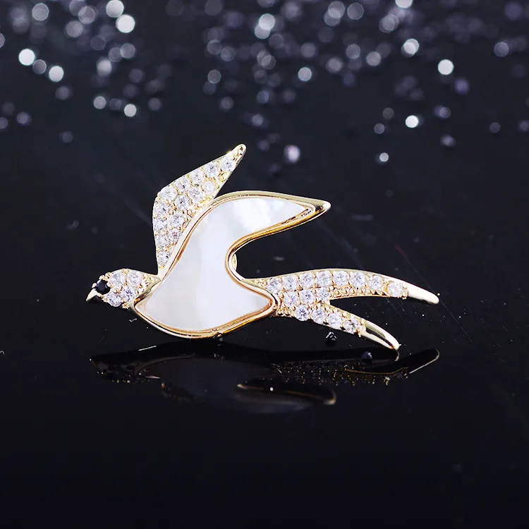 Lockstarfy Copper Mother Of Pearl Brooches Women's-3