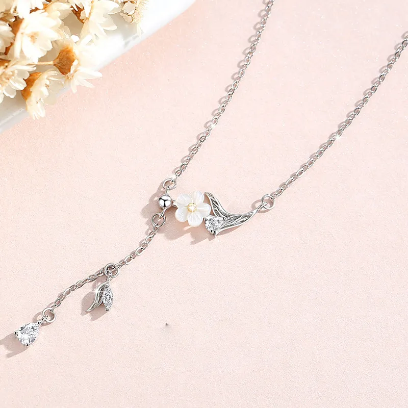 Lockstarfy Mother Of Pearl Necklaces Women's-3