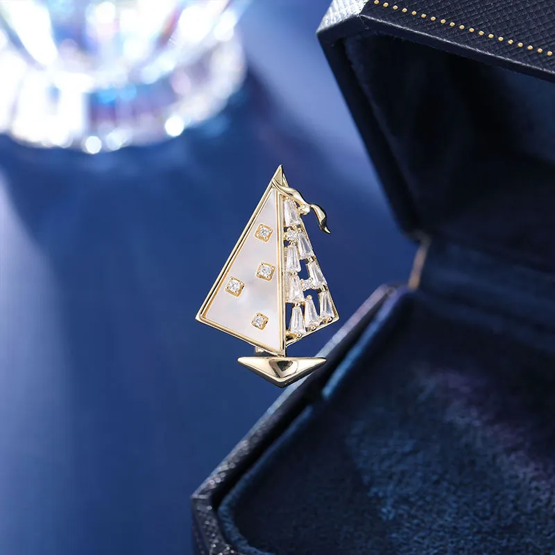 Lockstarfy Mother Of Pearl Brooches Unisex-2