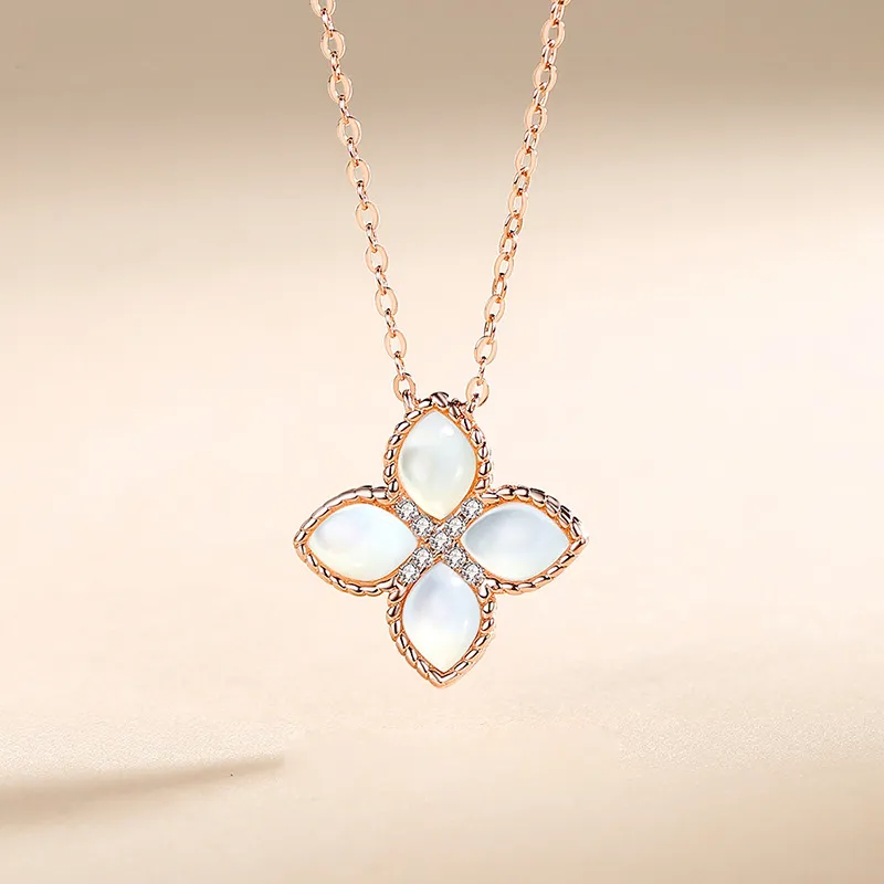 Lockstarfy Mother Of Pearl Necklaces Women's-3