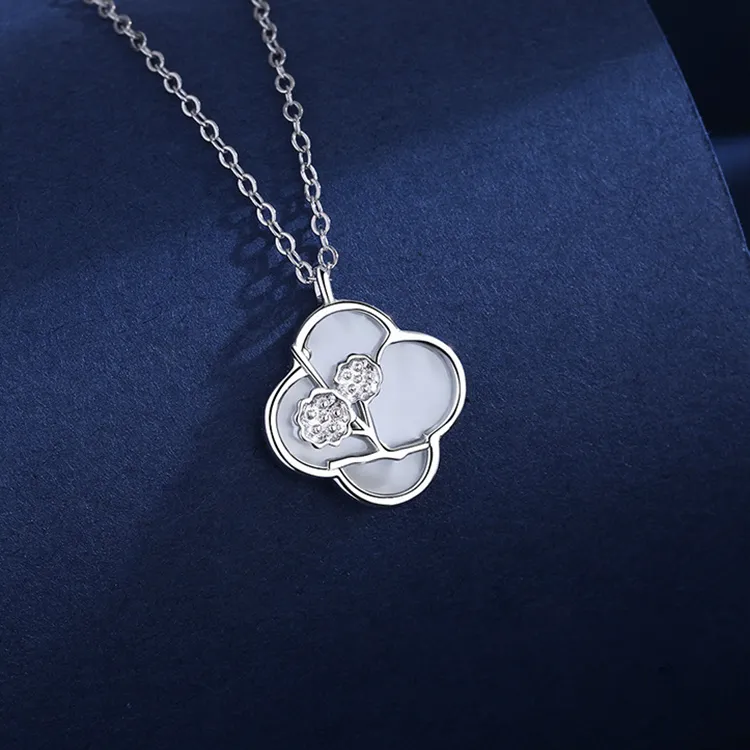 Lockstarfy Mother Of Pearl 999 Fine Silver Necklaces Women's-4
