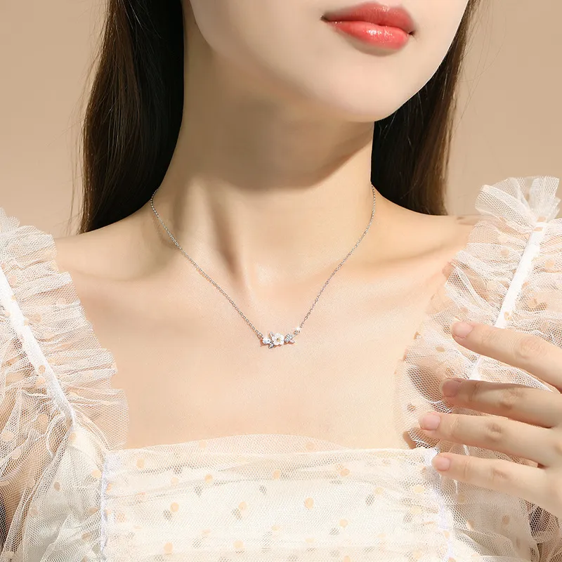 Lockstarfy Mother Of Pearl Necklaces Women's-1