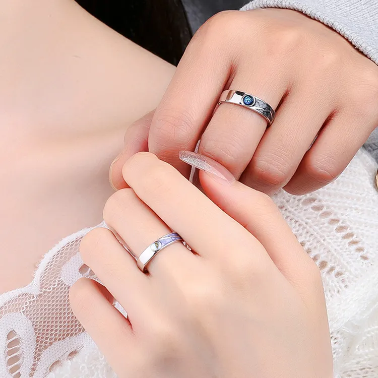 Lockstarfy Moonstone Rings Unisex-3