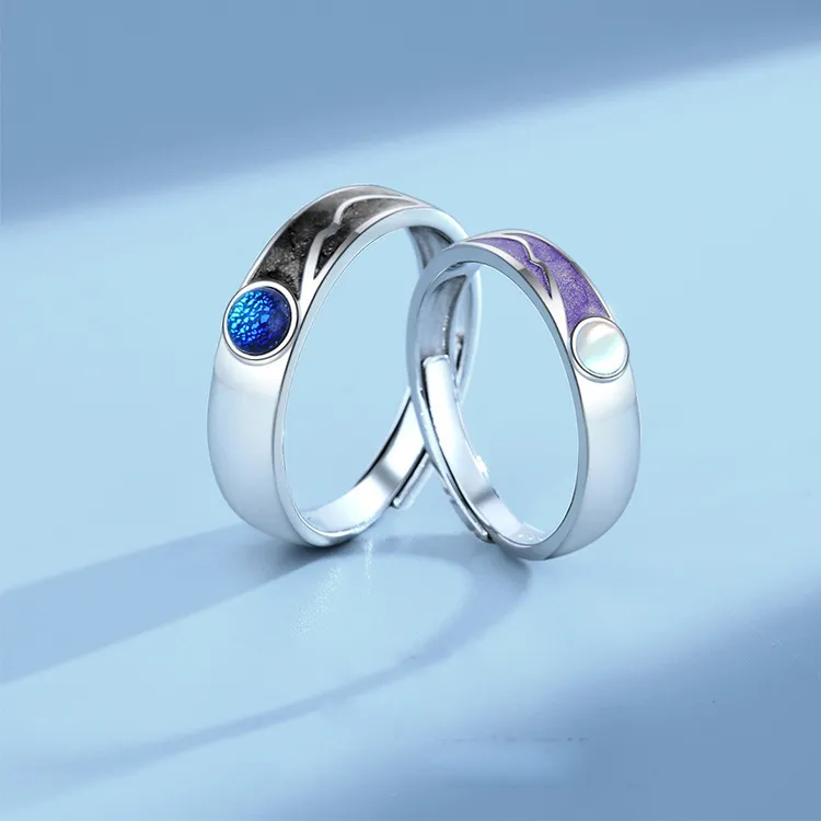Lockstarfy Moonstone Rings Unisex-2