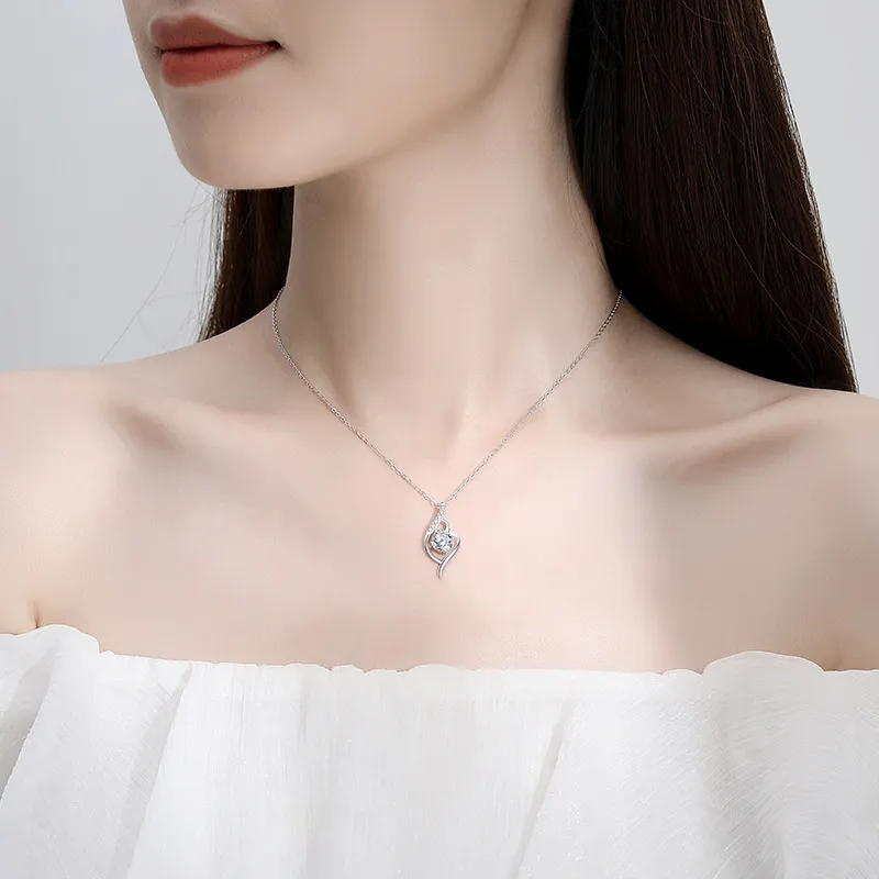 Lockstarfy Moissanite Collarbone Chain Women's-1