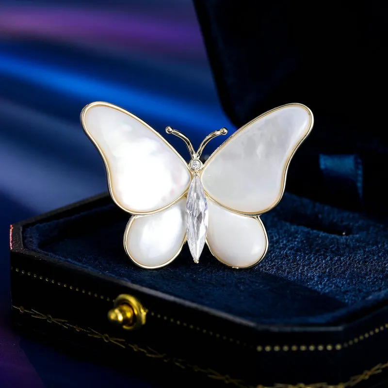 Lockstarfy Mother Of Pearl Brooches Women's-8
