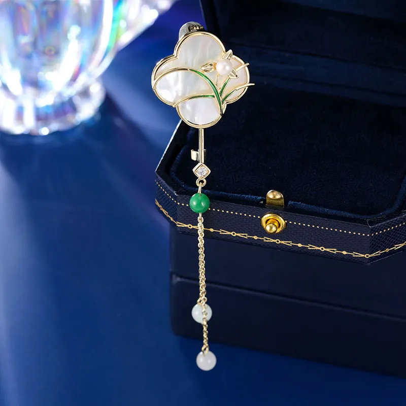 Lockstarfy Mother Of Pearl Brooches Women's-2