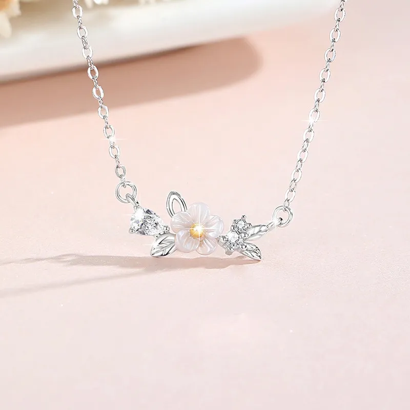 Lockstarfy Mother Of Pearl Necklaces Women's-4