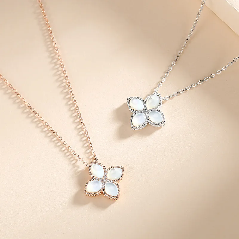 Lockstarfy Mother Of Pearl Necklaces Women's-4