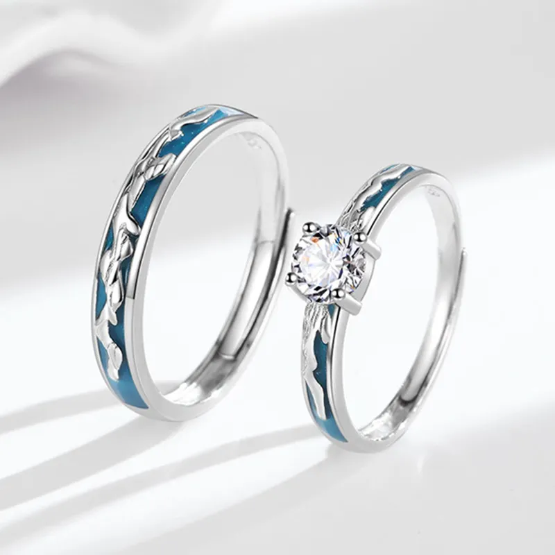 Lockstarfy Moissanite Rings Unisex-3