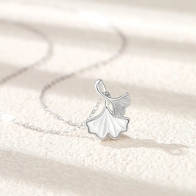 Lockstarfy S925 Silver White Mother Of Pearl Necklaces Women's-6