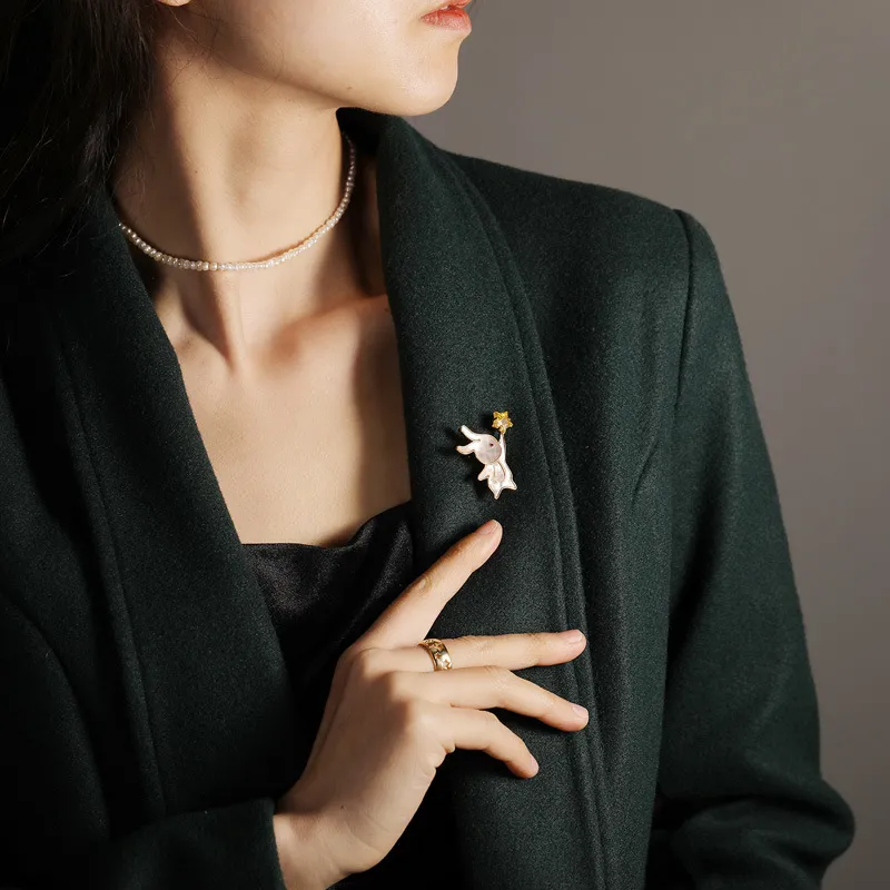 Lockstarfy Mother Of Pearl Brooches Women's-1
