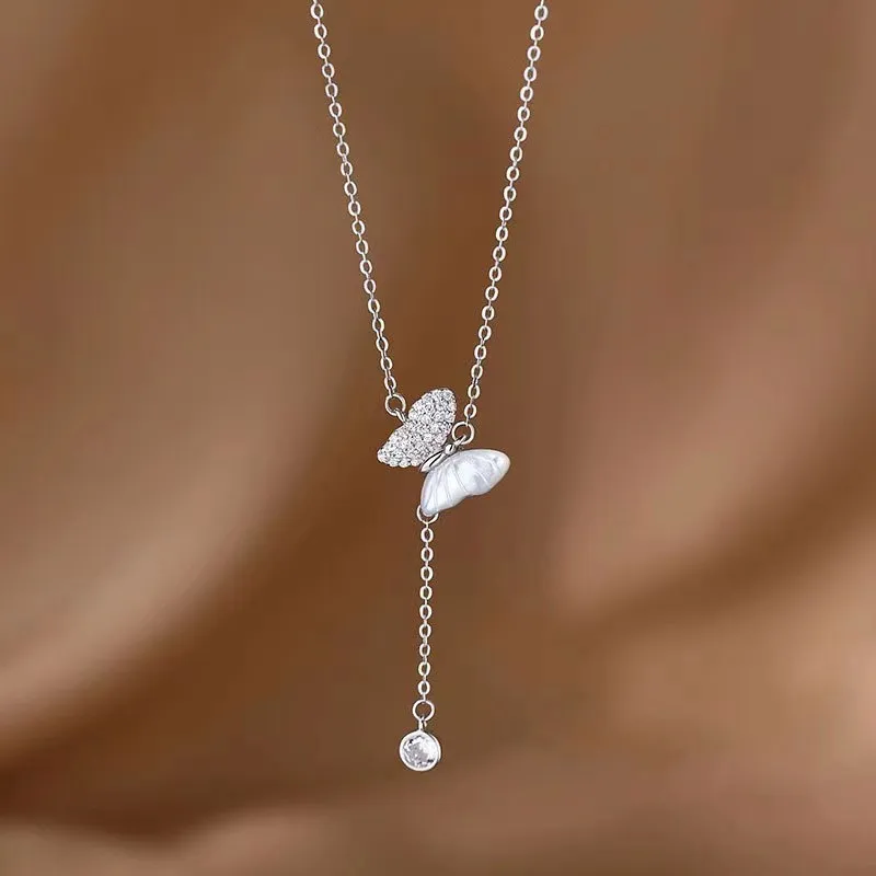 Lockstarfy Mother Of Pearl Necklaces Women's-2