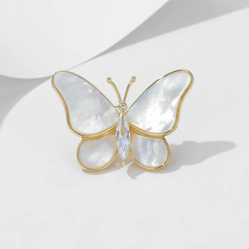 Lockstarfy Mother Of Pearl Brooches Women's-9