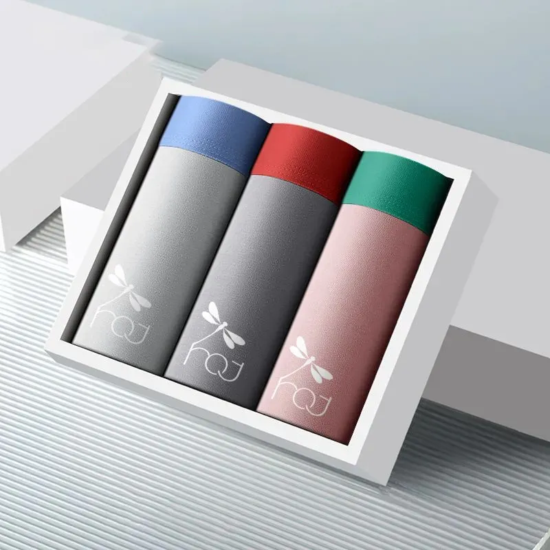 RED DRAGONFLY Cotton Panties Men's 3 Pack Gift Box Set-3