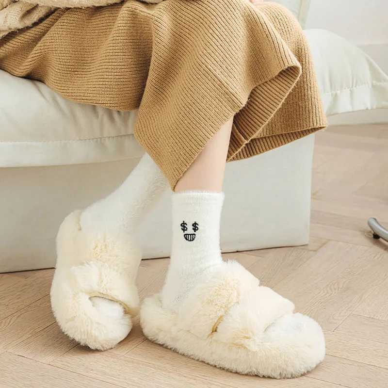 RED DRAGONFLY Mid-Calf Socks Women's Box 5-Pack-9