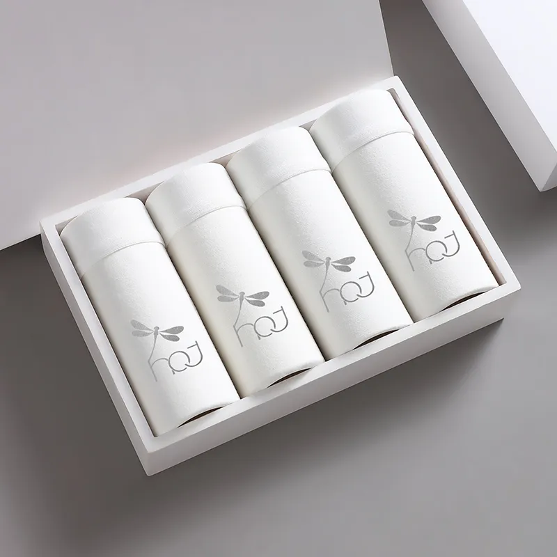 RED DRAGONFLY Cotton Panties Men's Combo Gift Box Sets White-4