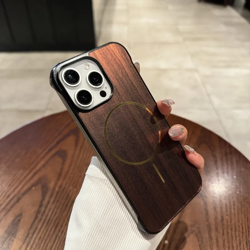 Koman TPU Material Summer Fresh Borderless Wood Grain Phone Cases Compatible With Apple IPhone 12/13/14/15/16/Pro/Mac-5