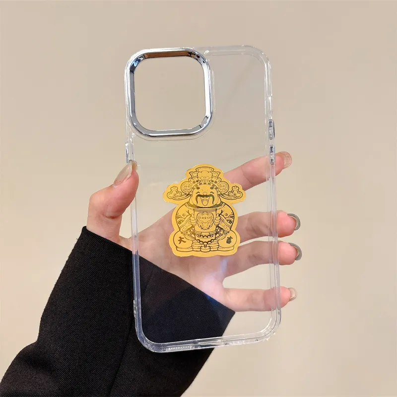 Koman TPU Material Eye Catching God Of Wealth Phone Cases Compatible With Apple IPhone 12/13/14/15/16/Pro/Mac-1