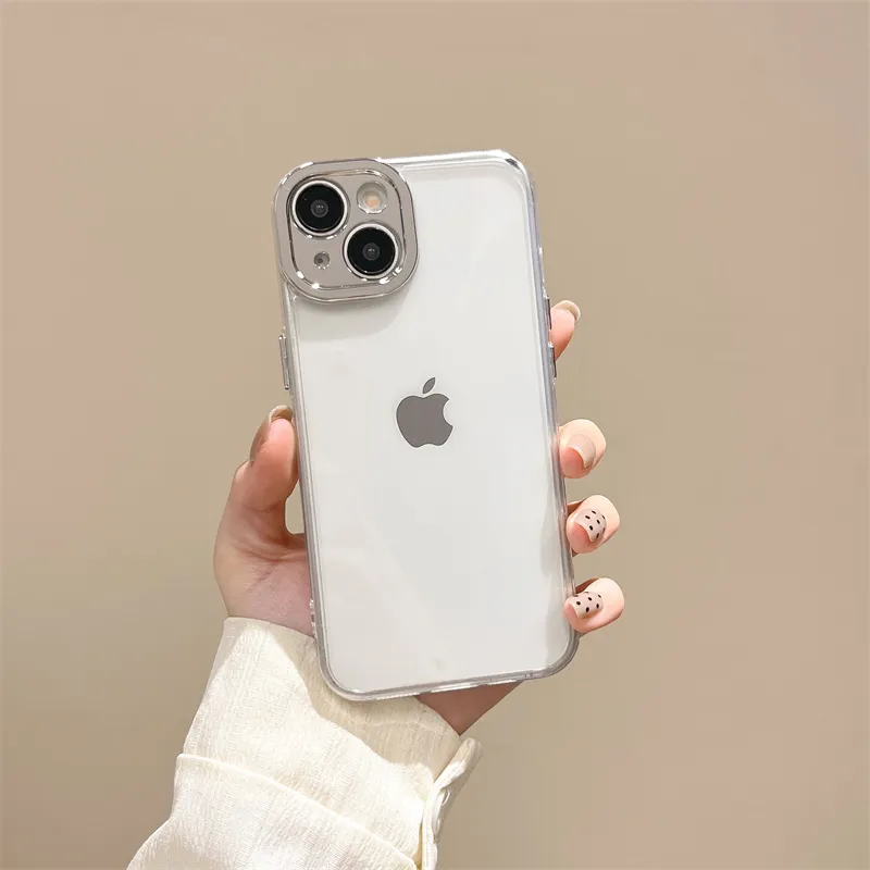 Koman TPU Material Metal Ring Precise Cut Out Phone Cases Compatible With Apple IPhone 12/13/14/15/16/Pro/Mac-1