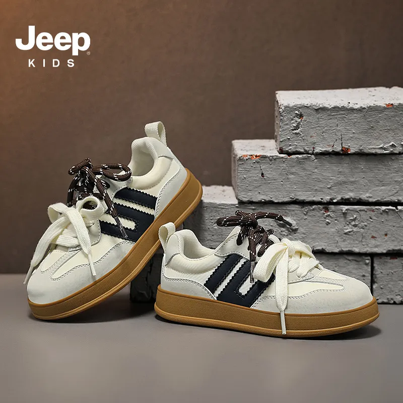 Jeep Anti Slip And Wear Resistant Lightweight Cushioning Low Top Kids Lifestyle Shoes Kids'-19