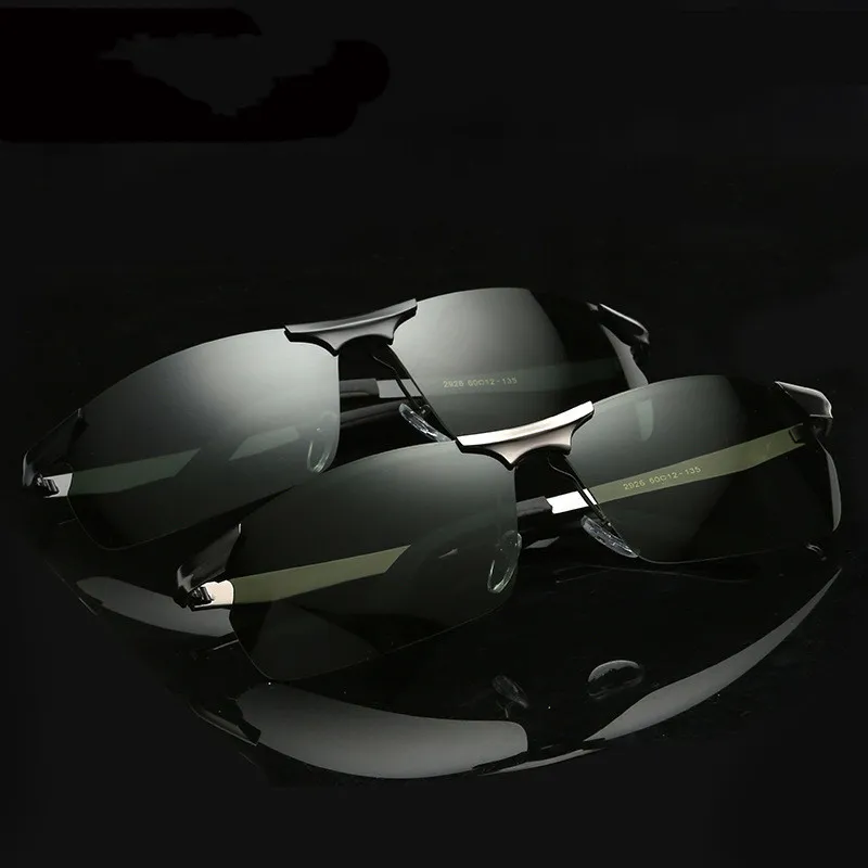 Thunder Pailong Alloy Rectangular Sunglasses Men's Gray/Black-1