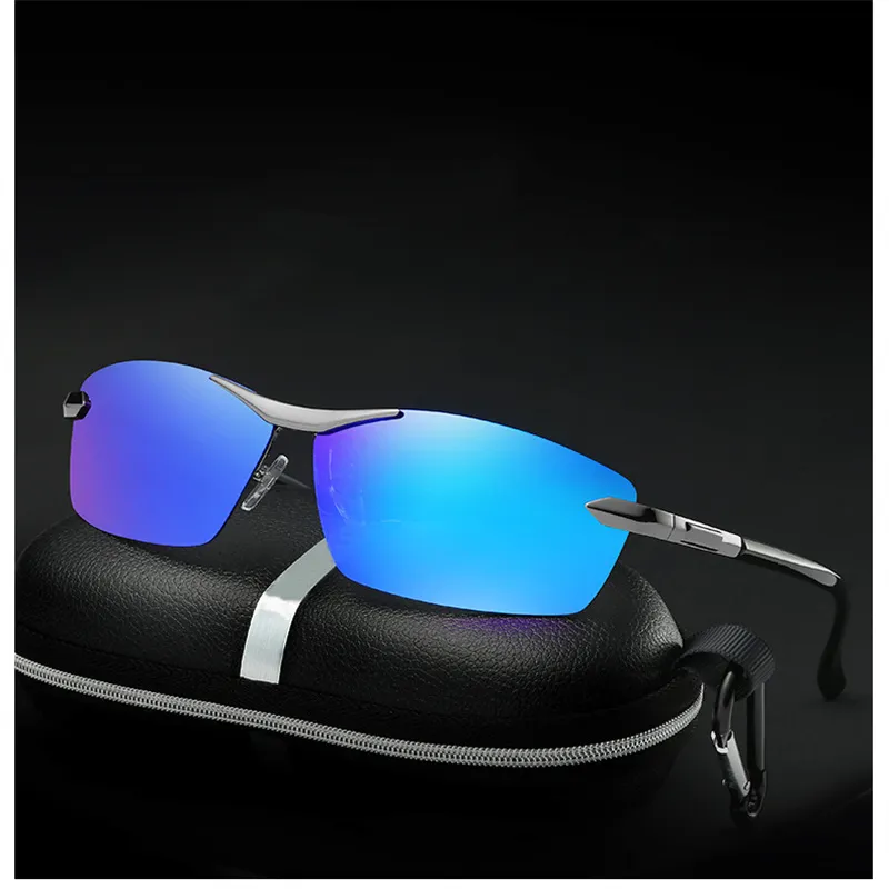 Thunder Pailong Alloy Square Sunglasses Unisex Black/Gunmetal-9