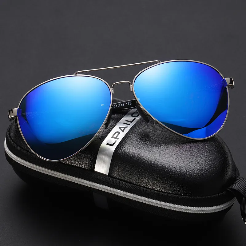 Thunder Pailong Alloy Aviator Sunglasses Men's Black Gold / Black Silver / Gold / Silver / Grey-1
