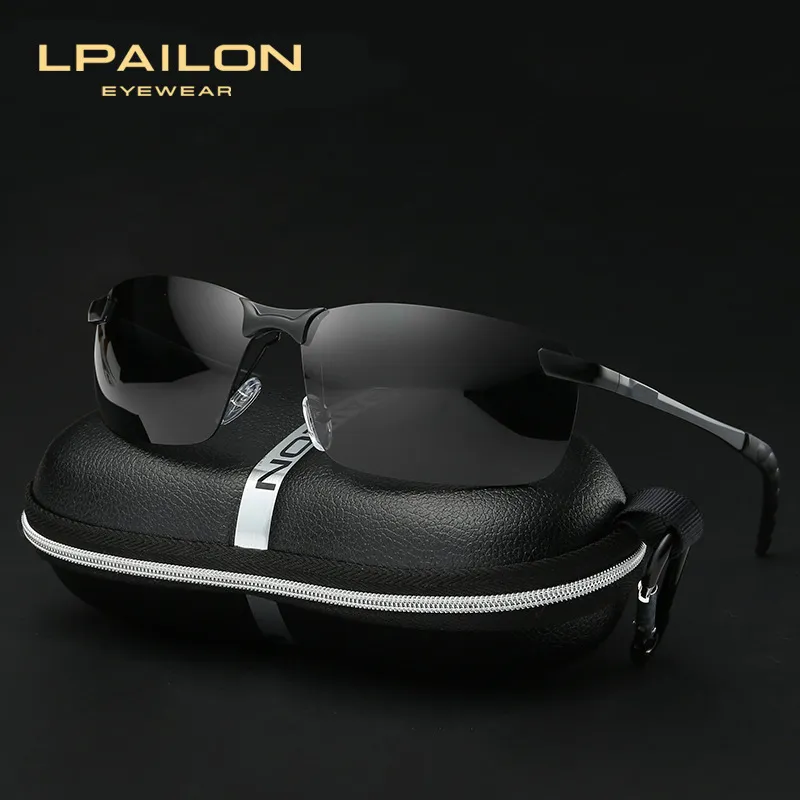 Thunder Pailong Alloy Rectangular Sunglasses Men's-1
